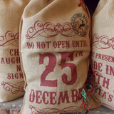 25th December Hessian Santa Sack