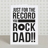 You Rock Dad Card - Doodlelove Designs