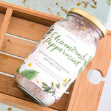 Chamomile Peppermint Bath Salt Soak