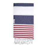 Reef Rasberry & Navy Hammamas Cotton Towel