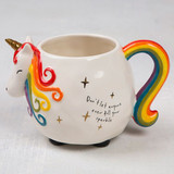 Unicorn Ceramic Folk Mug