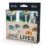 Wine Lives Kitty Wine Markers