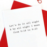 Let's Do it All Night Card