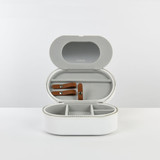 Notting Hill White Travel Jewellery Box