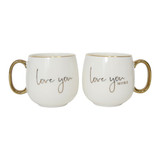 Love You More Mug Set