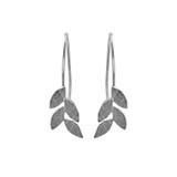 Strand of Leaves Hook Earrings
