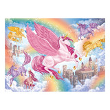 100 Piece Children's Sparkly Jigsaw: Unicorn Kingdom