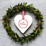 Meri Kirihimete Wreath Heart