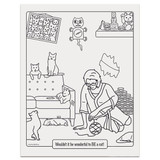 Crazy Cat Lady Colouring Book