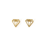 Gold Diamond Life Earrings