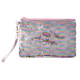 Pearlescent Reversible Sequin Accessory Pouch