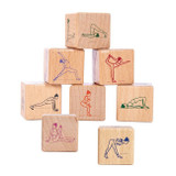 Wooden Yoga Dice Set