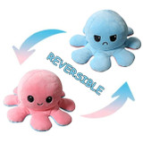 Jumbo Pink & Blue Reversible Mood Octopus - 40cm NZ