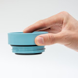 rCUP Reusable Coffee Cup: Cream & Teal 8oz