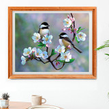 Diamond Art - Birds & Cherry Blossoms
