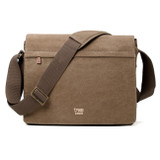 Classic Flap Front Messenger Bag - Brown