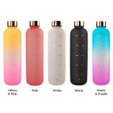 Vive 1 Litre Water Bottle with Time Markings