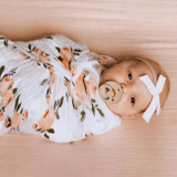 Little Unicorn Muslin Swaddle - Watercolour Roses