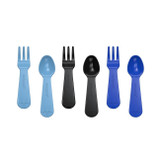 Lunch Punch Fork & Spoon Set - Blue