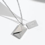 Envelope with 'Love You' Letter Necklace