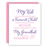 Favourite Grandkids Card