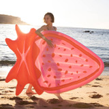 Luxe Lie-On Strawberry Pool Float