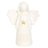 Good Friends Sentiment Ceramic Angel Ornament