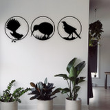 New Zealand Native Birds Wall Art Set