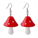 Red Mushroom Earrings