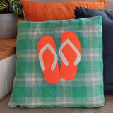 Jandals Recycled Blanket Cushion Cover