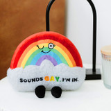 "Sounds Gay" Plush Rainbow