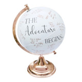 Botanical Wedding Globe Guest Book Alternative