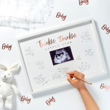 Twinkle Twinkle Baby Scan Frame Guest Book Alternative