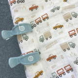 Muslin & Pram Peg Set - Trucks