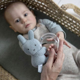 Miffy Green Knit Ring Rattle