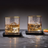 Winston 2pk Whisky Glass & Coaster Set