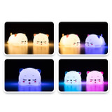 Sleeping Cat Silicone Night Light