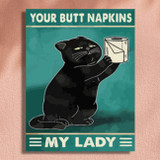 Butt Napkins Cat - 30 x 40 Paint by Numbers Kit