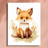 Baby Fox - 30 x 40 Paint by Numbers Kit