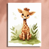 Baby Giraffe - 30 x 40 Paint by Numbers Kit