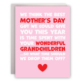 Time Spent with Your Wonderful Grandchildren Card
