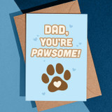 Pawsome Dad Card