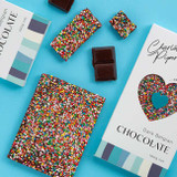 Belgian Dark Choc Bar with Sprinkles - GF