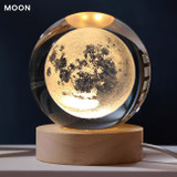 3D Galaxy Crystal Ball Night Light