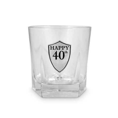 40th Birthday Whiskey Glass