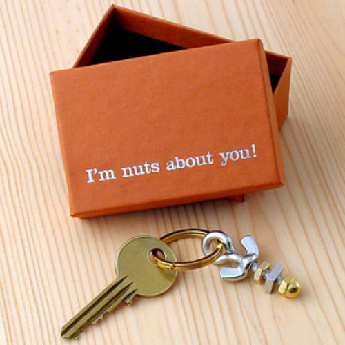 I'm Nuts About You! Key Ring