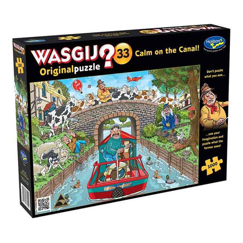 Wasgij 1000pc Jigsaw Puzzle - Calm on the Canal