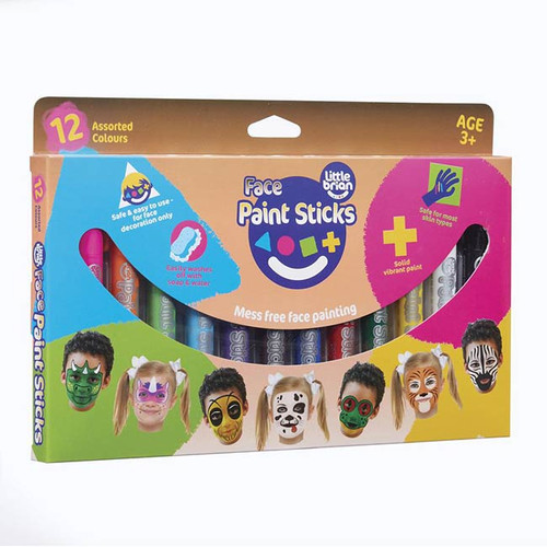 Little Brian Face Paint Sticks: Classic 12