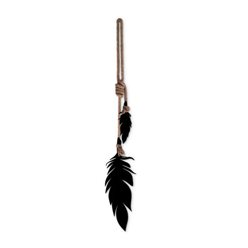 Hanging Feathers Stainless Steel Art