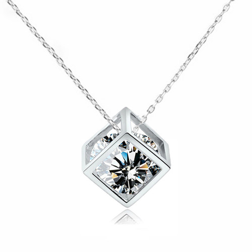 Crystal Cube Necklace